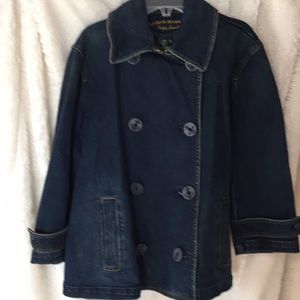 Spring Denim peacoat size XL  Lauren Jeans Co